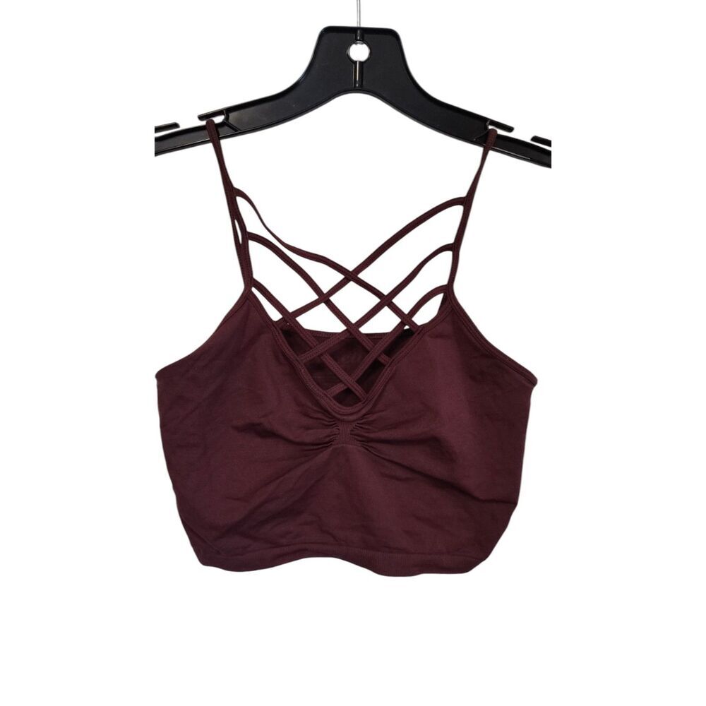 Suzette Women's Spider Cage Maroon Small Bralette‎